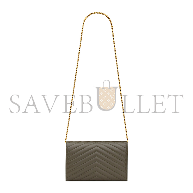YSL CASSANDRE CHAIN WALLET IN LAMBSKIN 377828AAA443212 (22.5*14*4cm)